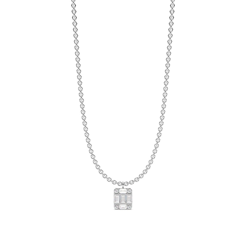 Emerald Square Necklace