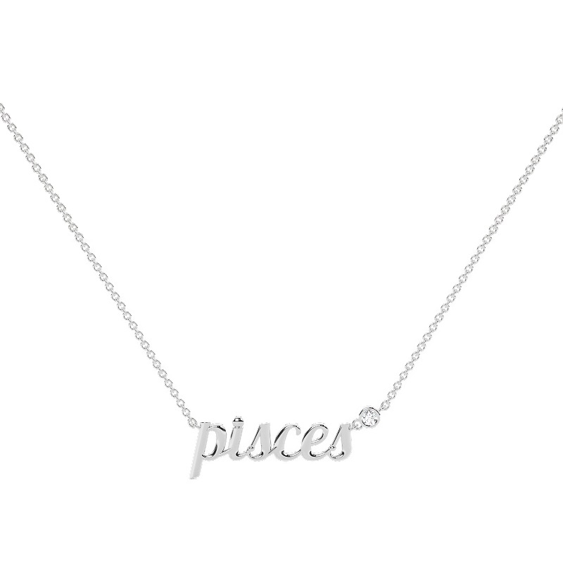 Pisces Solitaire Necklace