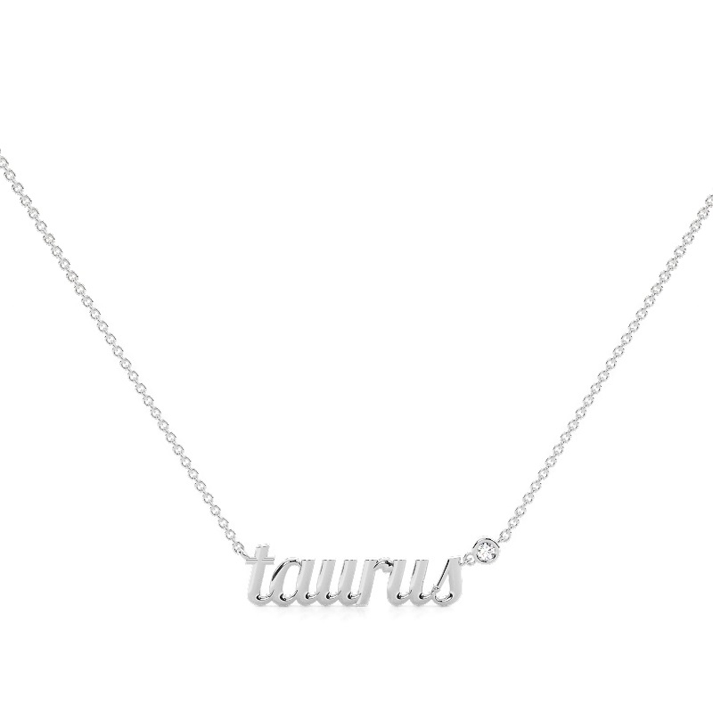 Taurus Solitaire Necklace