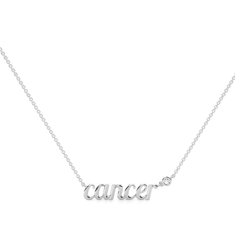Cancer Solitaire Necklace