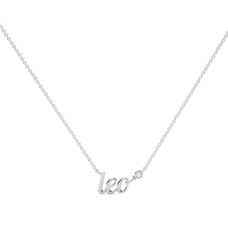 Leo Solitaire Necklace