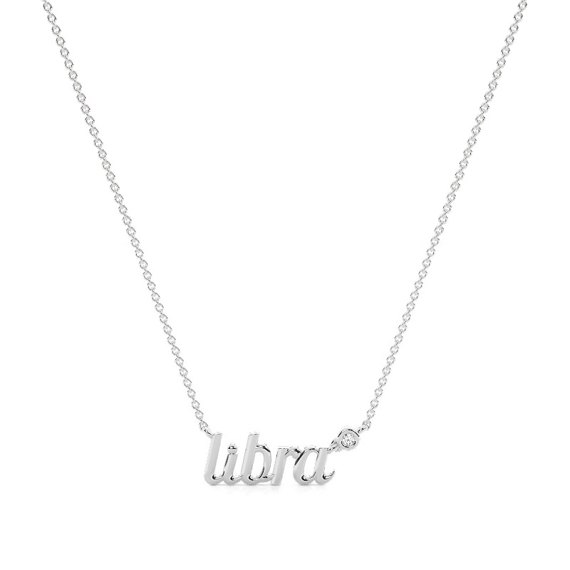 Libra Solitaire Necklace