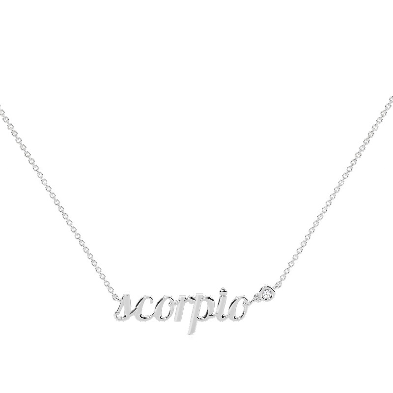 Scorpio Solitaire Necklace