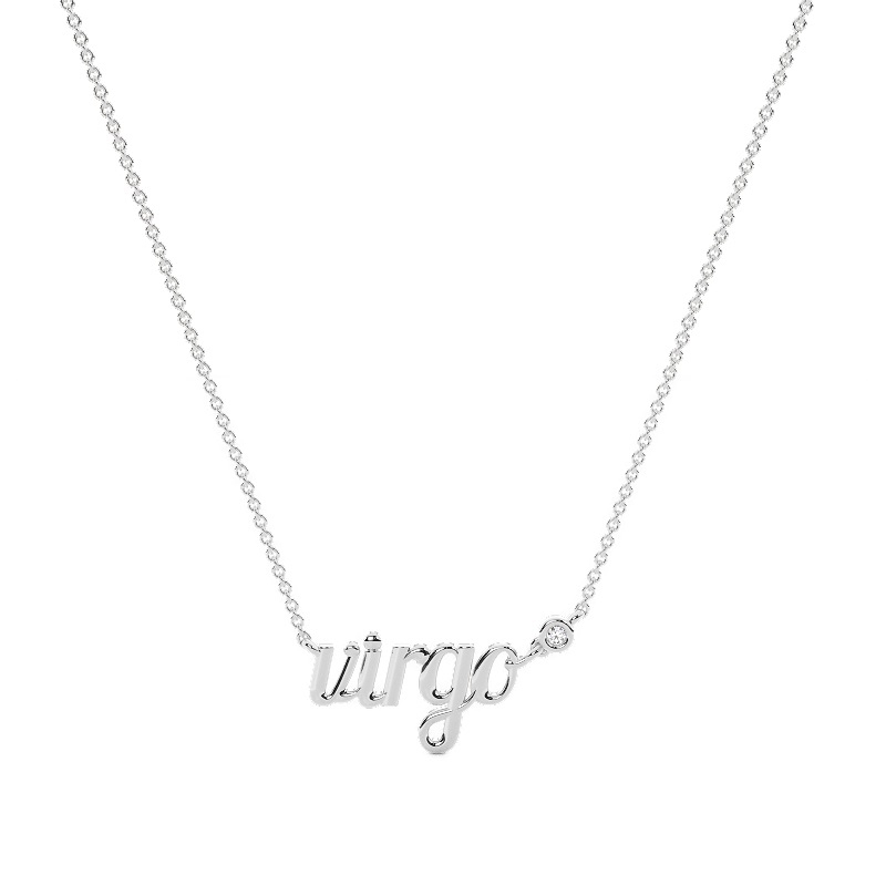 Virgo Solitaire Necklace