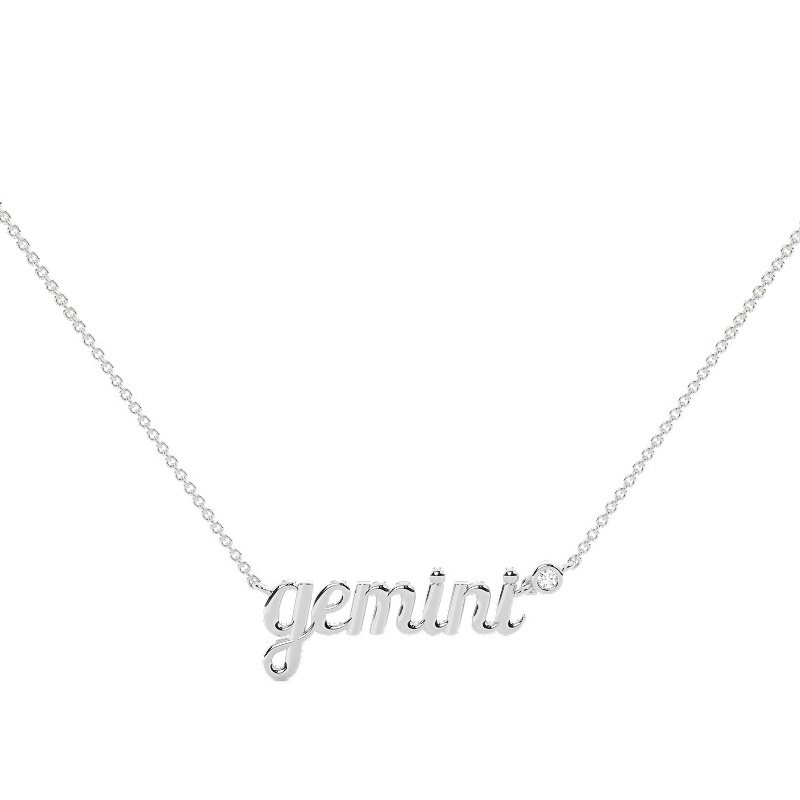 Gemini Solitaire Necklace