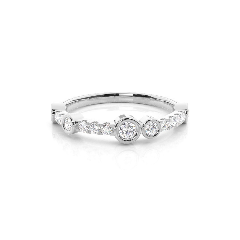 Duo Bezel Diamond Ring