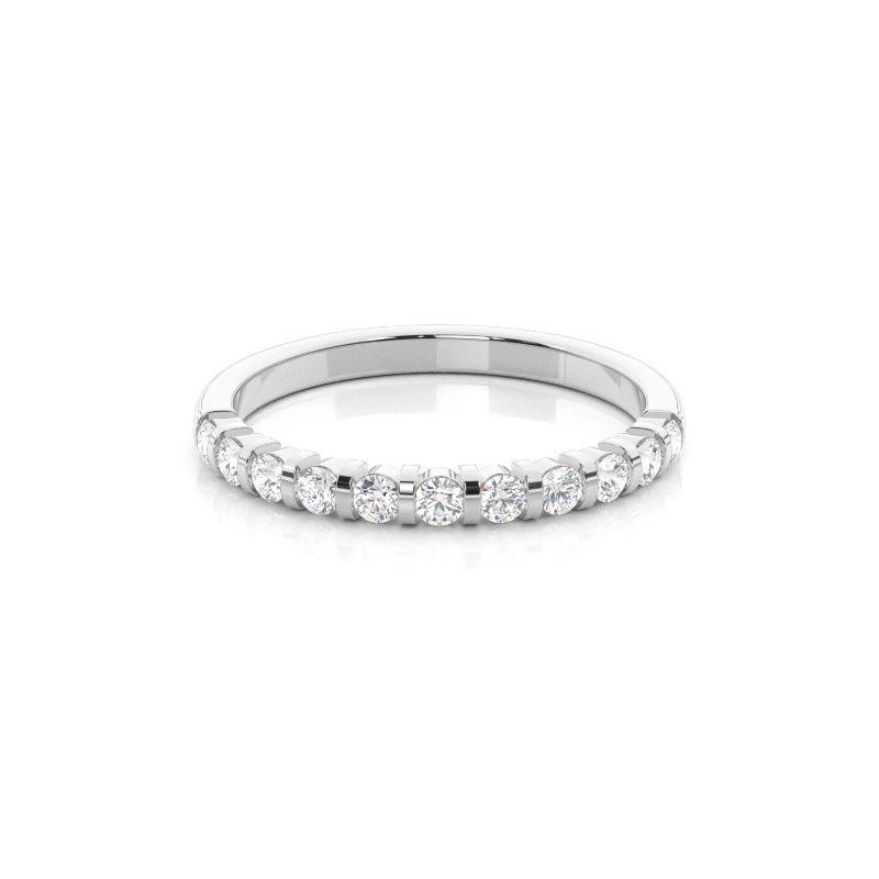 Prong Flow Diamond Band