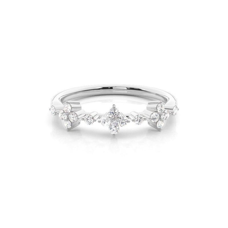 Aurora Crown Diamond Ring