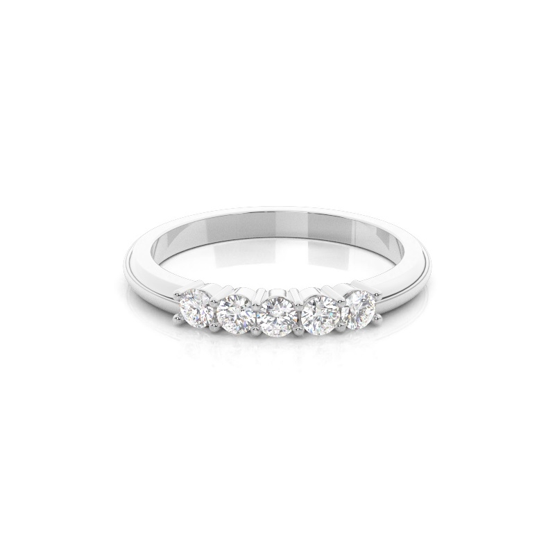 Radiant Row Diamond Ring