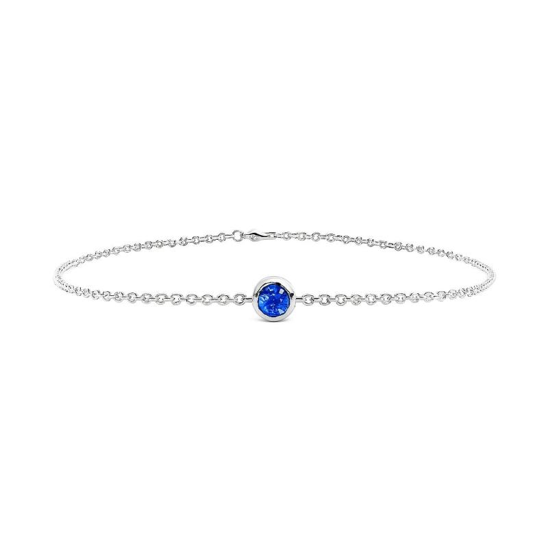 Blue Aura Solitaire Bracelet