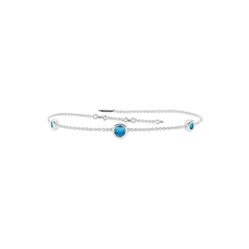 Blue Trio Minimal Bracelet
