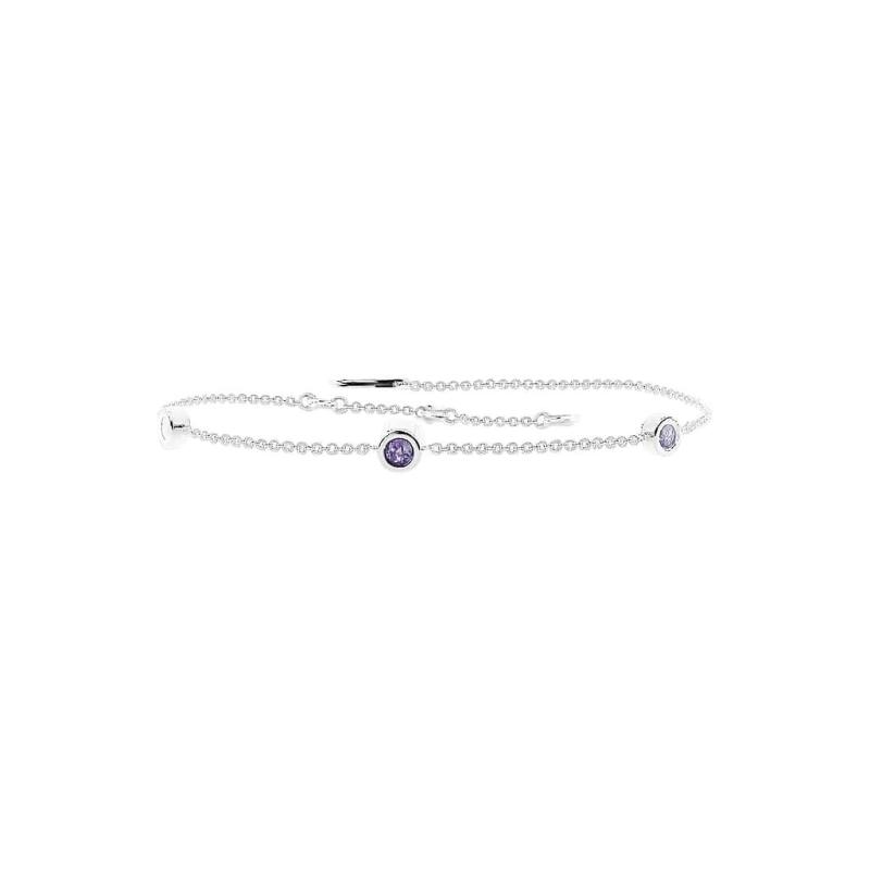 Purple Trio Minimal Bracelet