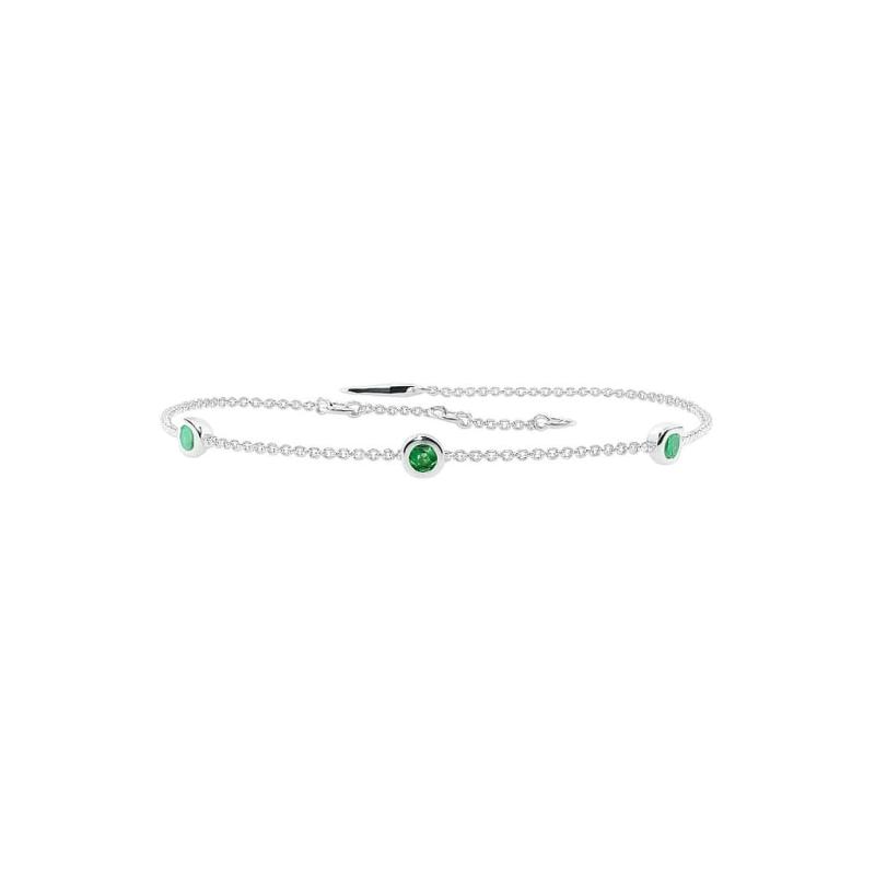 Green Trio Minimal Bracelet