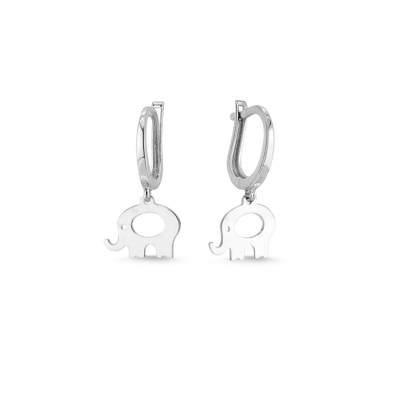 Elephant Charm Earrings