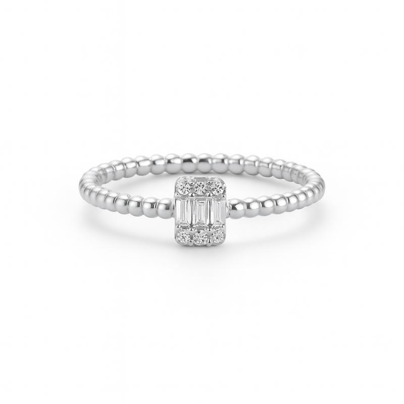 Modern Baguette Diamond Ring