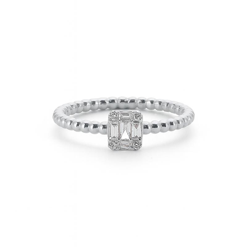 Refined Baguette Diamond Ring