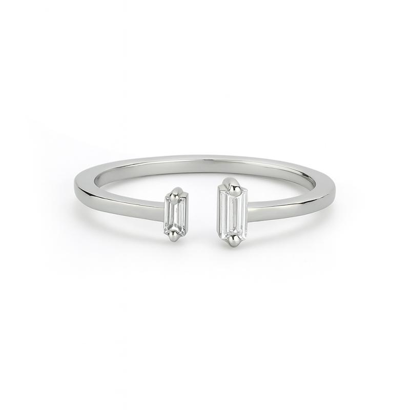Double Baguette Diamond Ring
