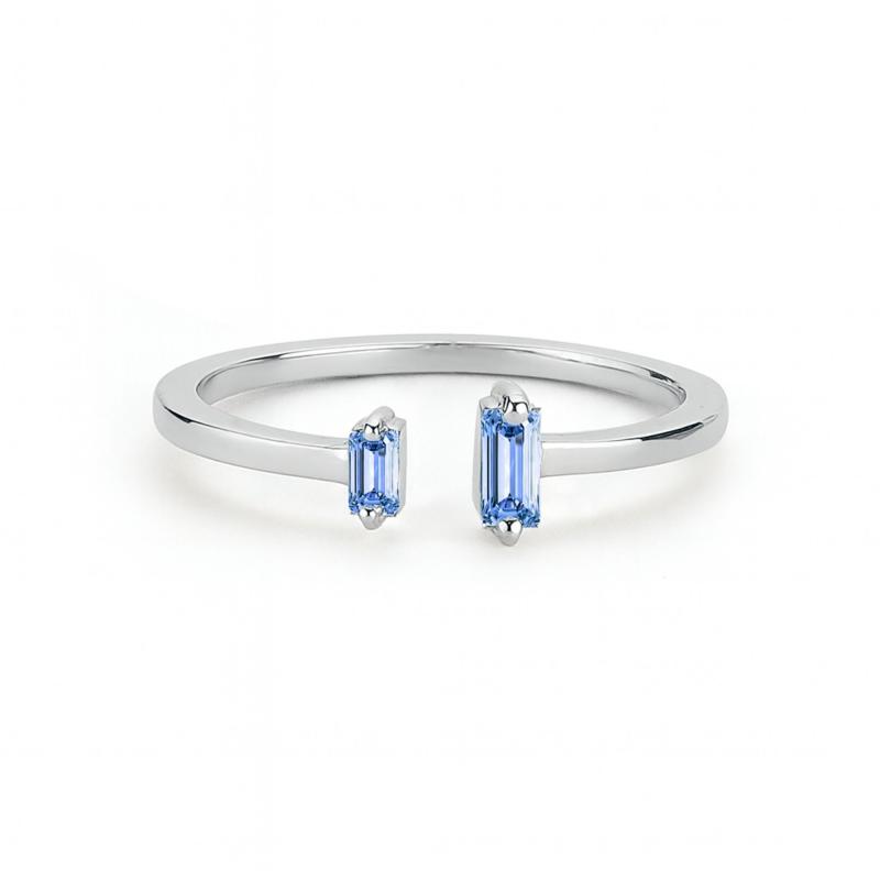Blue Duo Open Ring