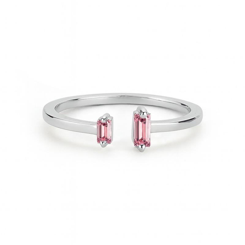Pink Duo Open Ring