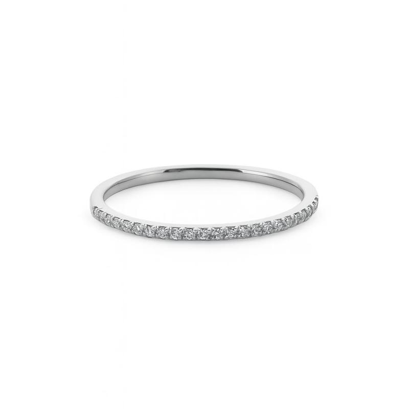 Thin Half Eternity Diamond Band