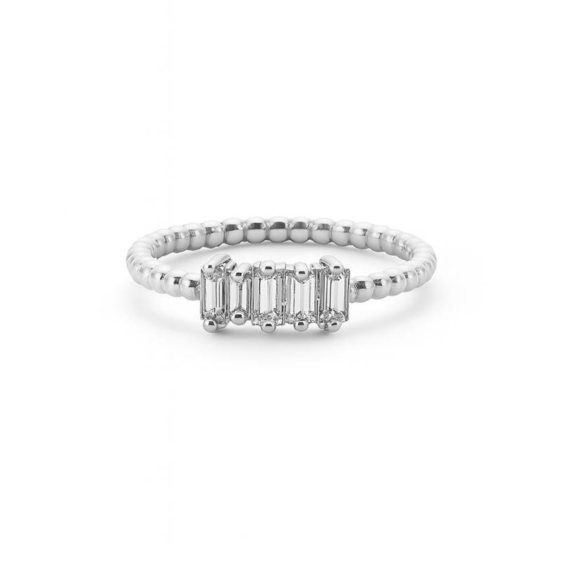 Five Baguette Diamond Ring