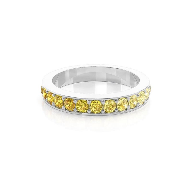 Yellow Bold Band Ring