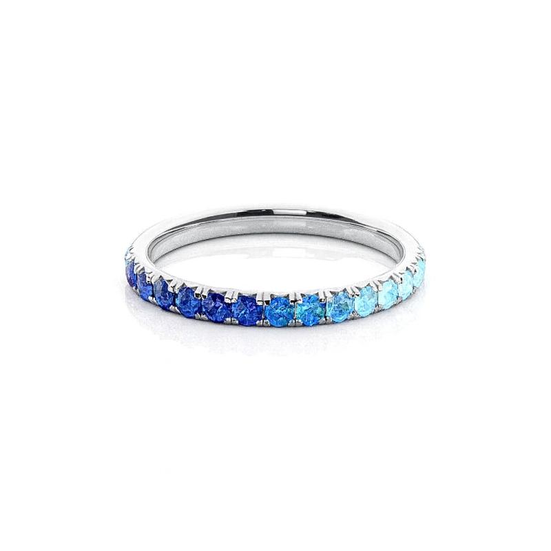 Blue Glow Band Ring