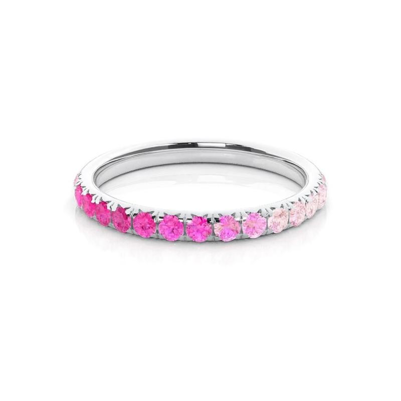 Pink Glow Band Ring