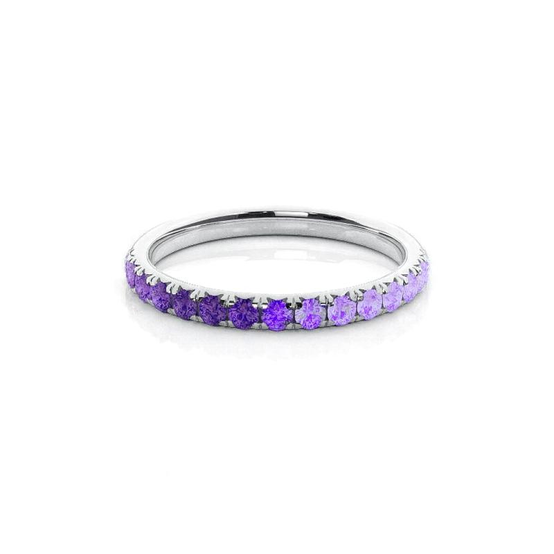 Purple Glow Band Ring