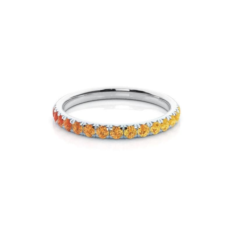 Yellow Glow Band Ring