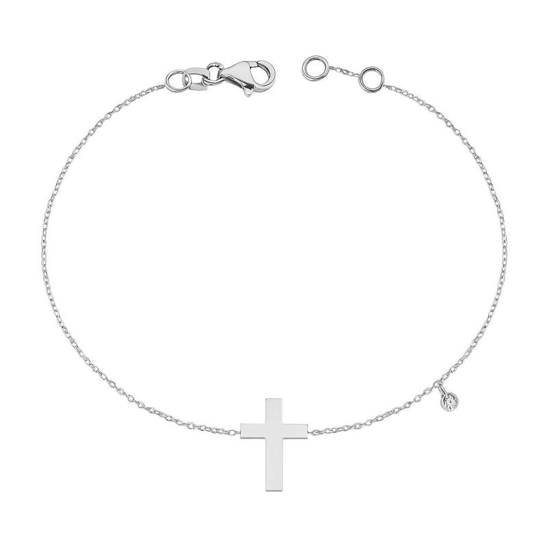 Diamond Cross Bracelet