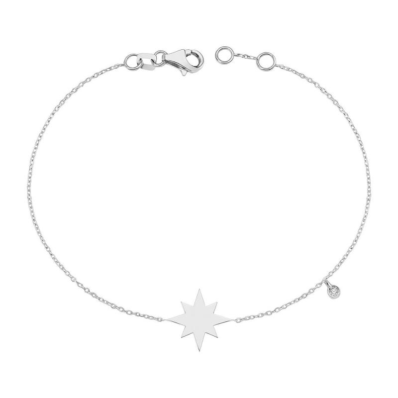 Diamond Eight-Pointed Star Bracelet