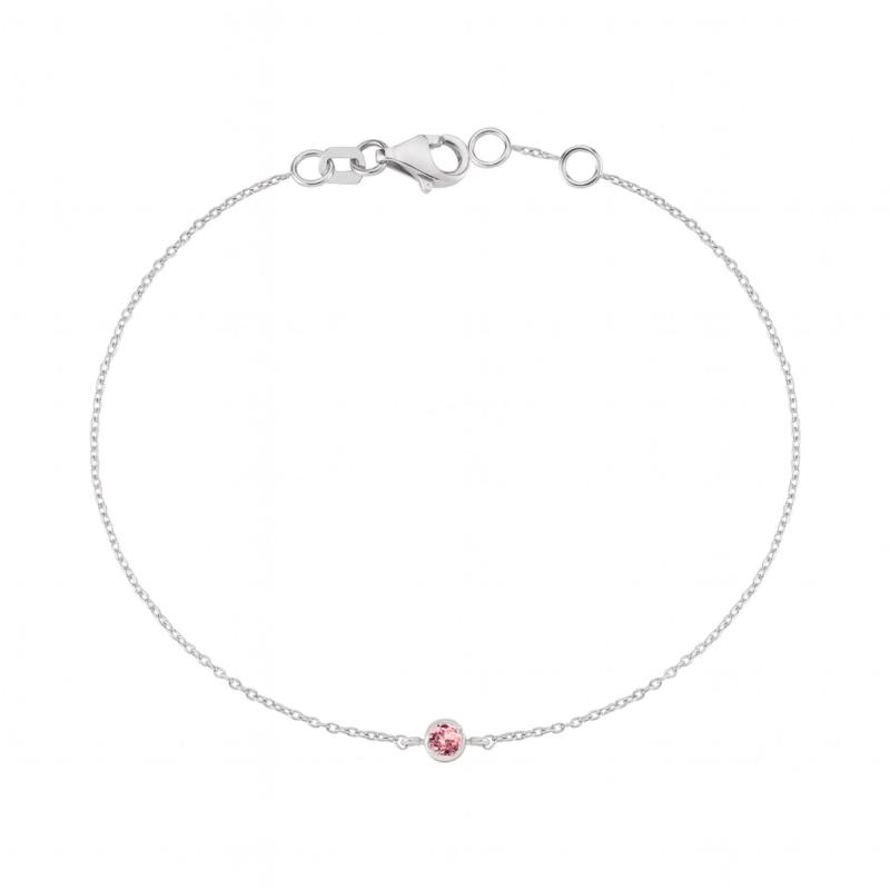 Pink Solitaire Bracelet