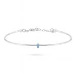 Blue Slim Baguette Bracelet