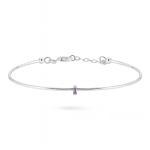 Purple Slim Baguette Bracelet