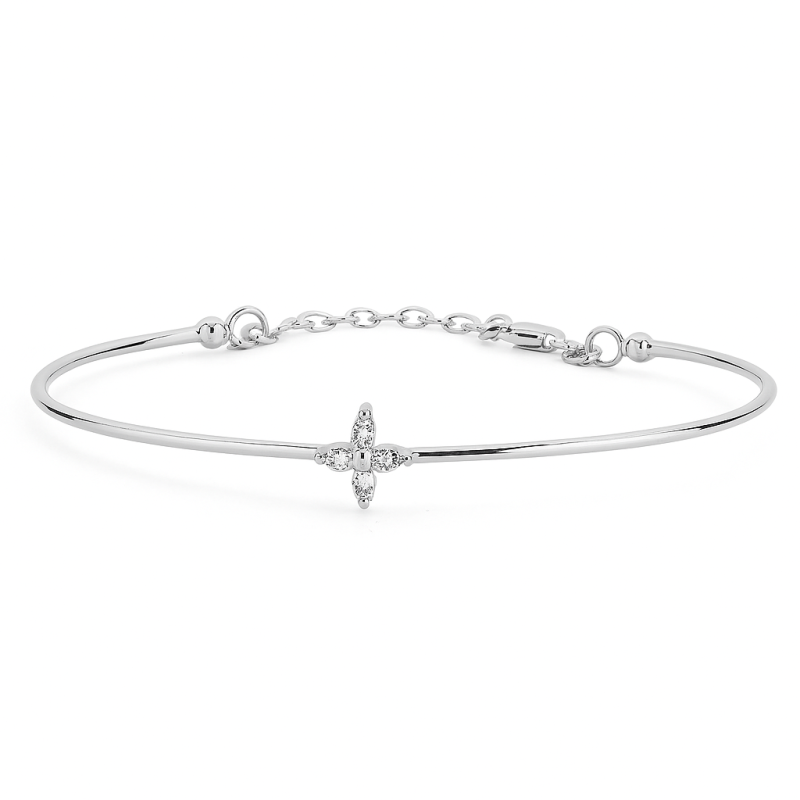 Marquise Diamond Clover Bracelet