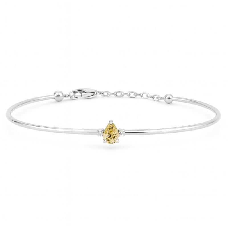 Yellow Elegant Drop Bracelet