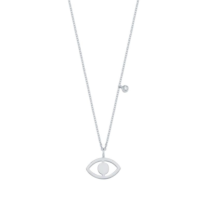 Diamond Eye Pendant Necklace