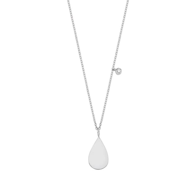 Diamond Teardrop Pendant Necklace