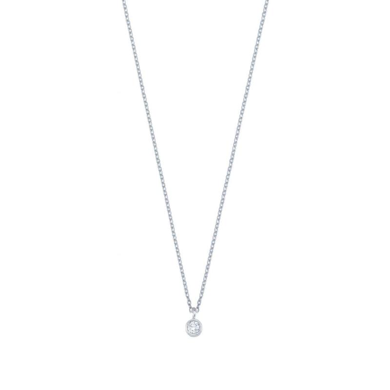 Solo Diamond Pendant Necklace