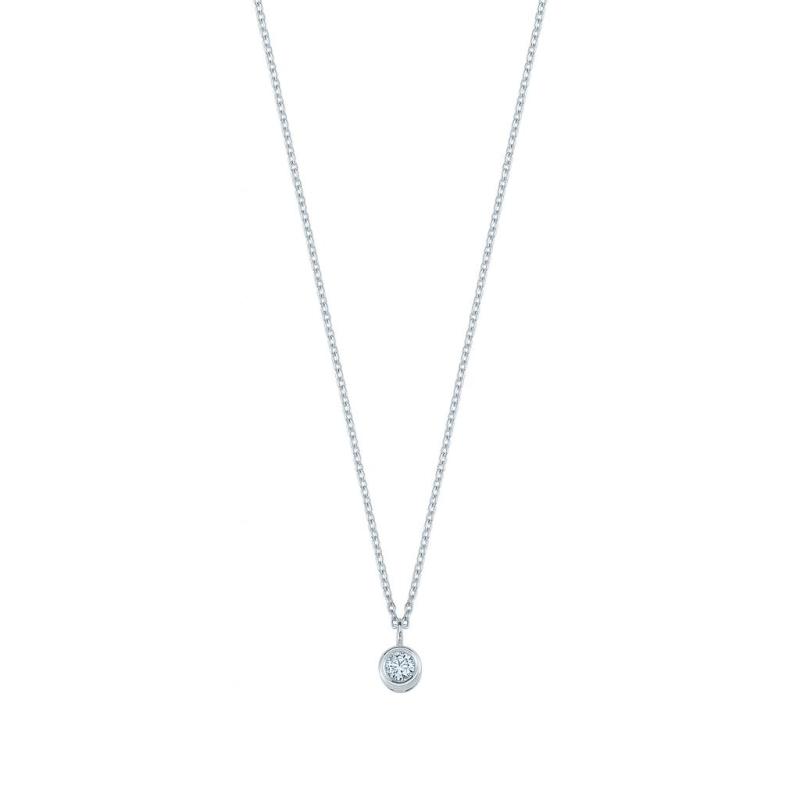 Lone Diamond Pendant Necklace