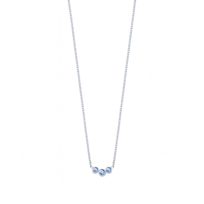 Blue Trio Minimal Necklace