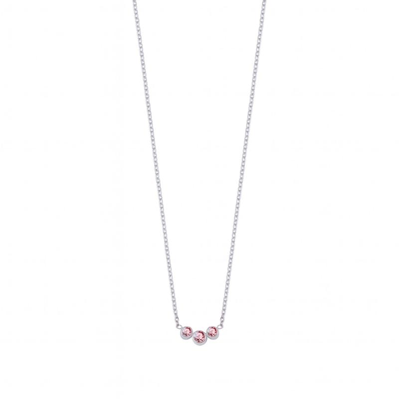 Pink Trio Minimal Necklace