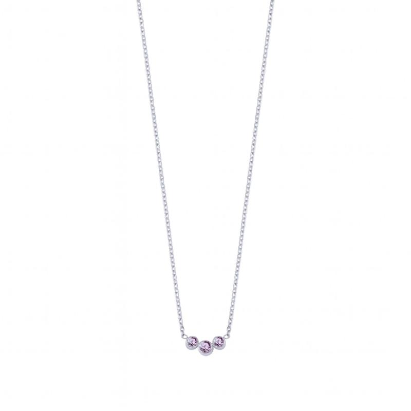 Purple Trio Minimal Necklace