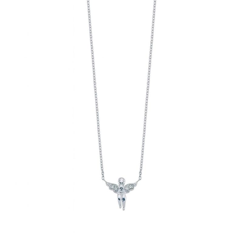 Diamond Angel Pendant Necklace