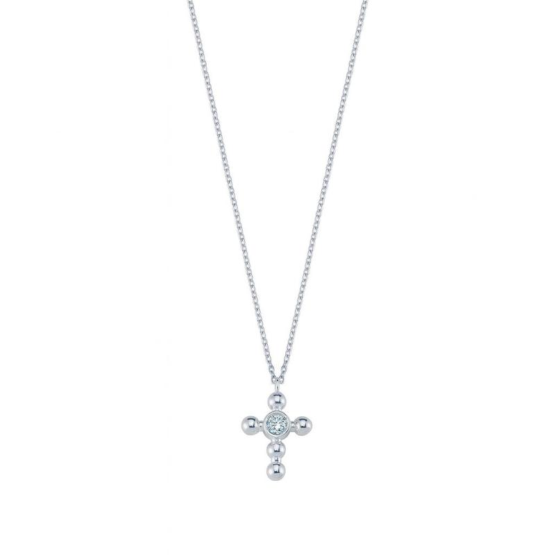 Diamond Cross Pendant Necklace