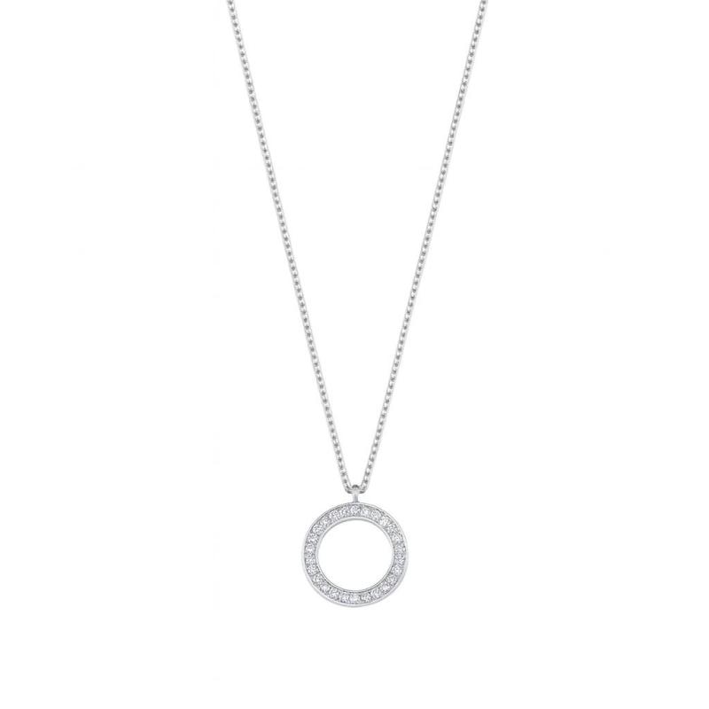 Diamond Circle Pendant Necklace