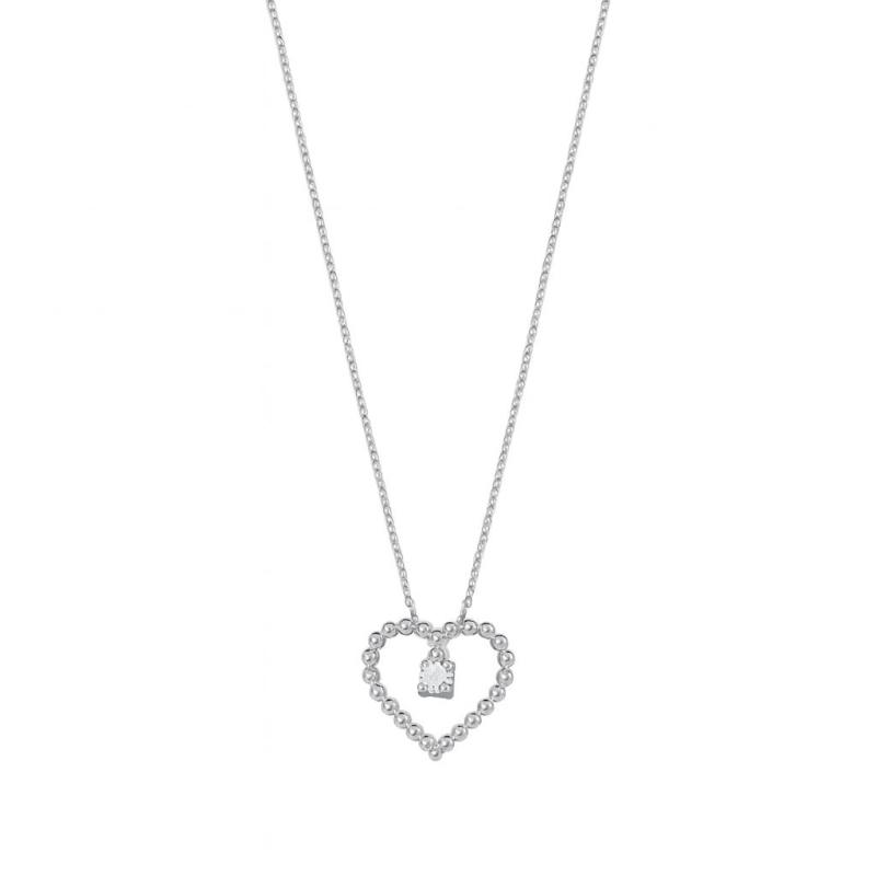 Diamond Heart Pendant Necklace