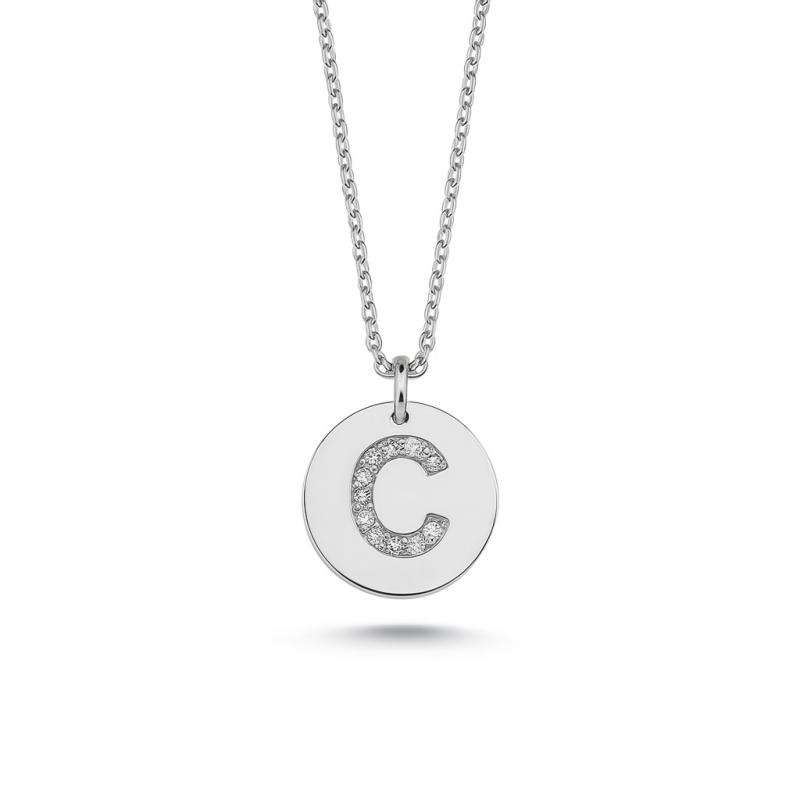 Diamond Letter "C" Pendant Necklace