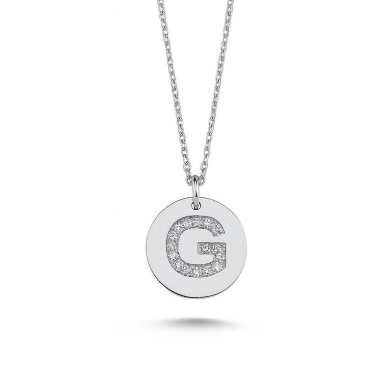 Diamond Letter "G" Pendant Necklace